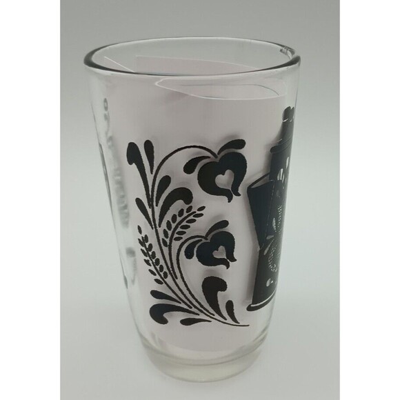 Vtg Swanky Swigs Black And White Teapot 3.75"  Trivets Flourish Folk - Picture 3 of 5